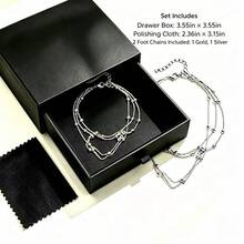 1pc Exotic Vintage Sexy Multi-Layer Tassel Women's Metal Chain Ankle Chain Foot Chain Toe Chain - 1 Mitten Anklet - View 15