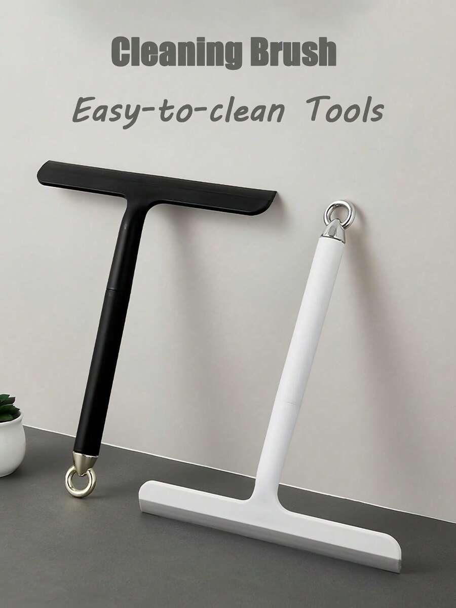Multifunctional Handheld Squeegee, Suitable For Bathroom Doors, Windows And Car Glass, Durable Cleaning Tool, Glass Surface Cleaner, Plastic/Silicone Structure, Ergonomic Handle, Suitable For Kitchen, Shower, Mirror, Tile, Countertop, Space-Saving Multi-Surface Cleaner