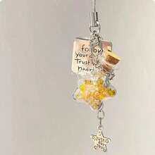 1pc Pendant Charm, Portable Decorative Accessory, Suitable For Keys, Backpacks, Bags, Cars, Indoor, Daily Matching - Clear - View 9