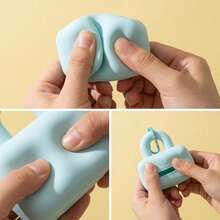 Waterproof Pet Waste Bag Holder, Lightweight Dog Poop Bag Dispenser For Leash, Lock-Shaped Silicone Pet Waste Bag Storage, Portable Dog Poop Bag Dispenser With Carabiner - View 4