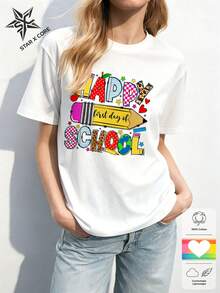 Women T-Shirts - 白色 - 查看 3
