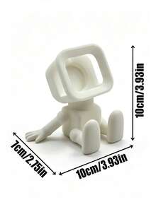 1pc Watch Charging Dock, Robot Charging Stand, Smart Watch Holder, Creative Minimalist, Space-Saving, Suitable For Bedroom, Living Room, Office, Study, Home Decor Essential, Wedding Season Graduation Season Back To School Season Gift, Desktop Bedside Table Stand Base, Decorative Ornament, Watch Charging Tray, Dorm Storage - Multicolor - View 4