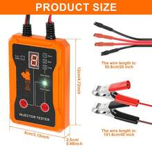 Automotive Fuel Injector Tester, Fuel Injector Cleaning Kit For Cars, 4-Wire Dual Channel For 2 Fuel Injectors, Universal Fuel Injector Cleaning Tool Kit - Orange - View 5