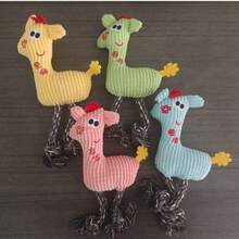 1/2/3pcs (Random Color) Pet Plush Knotted Toys, Medium/Small Dog Chew Toys With Sound - Multicolor - View 17