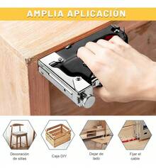 Engrapadora Para Tapiceria Con 6000 Grapas Clavadora Guantes - Conjuntos - Ver 3