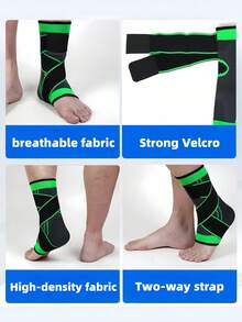 Multifunctional Ankle Brace With Wrap Straps For Anti-Twist Protection Seamless Lace Up Ankles Sock For Unisex Elastic Compression Sleeve Tailored For Tennis And Outdoor Adventures Sports Protective Gear Ankle Protection Sports Outdoor Products - Multicolor - View 12