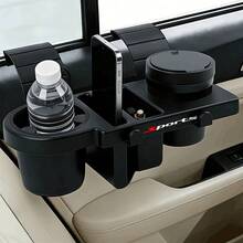 1pc Sports Theme Car Window Multi-Function Cup Holder, Car Cup Holder Multi-Function Phone Storage Box Car Ashtray With Hook Cup Holder Hanging Car Window Storage Rack, All Season - A - View 3