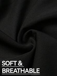 1pc Men's Spring/Autumn Jogging Sweatpants, Casual Sports Long Pants, Drawstring Elastic Waist, Suitable For Basketball And Fitness Black Fall - Black - View 8