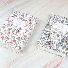 [Vintage Floral Notebook]1pc Vintage Floral Gold Foil Hardcover Notebook, 320 Pages, College Ruled, Handmade Scrapbook, Creative Sketchbook, Suitable For Journaling, Ideal Gift For New Year And Christmas - A - View 4