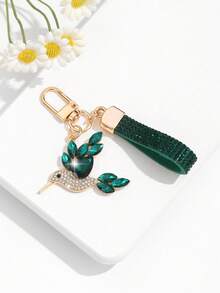 1pc Fashionable European And American Luxury High-End Exquisite Creative Versatile Bird Hummingbird Keychain Bag Pendant Accessory, Suitable For Women's Car Key Bag Pendant Accessory And Holiday Gift - Multicolor - View 12