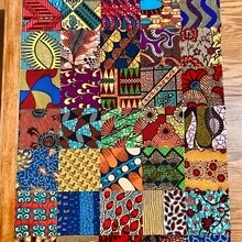 100pcs African Wax Print Fabric - Pre-Cut 4x4 Inch Squares, Random Colors, Suitable For Patchwork, DIY Sewing, Scrapbooking. | Multi-Color African Textile Craft Fabric, DIY Sewing Fabric, Handmade Accessories - 100PCS - View 4