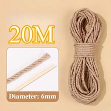 Natural Jute Rope, Hemp Rope, Cat Scratching Board, Handmade DIY Gift Packaging Jute Twine, Pet Climbing Frame, Home Decor (Cat/Cat Supplies/Cat Accessories/Pet Supplies/Cat Supplies) - Color - View 14