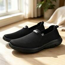 Unisex Loafers, Slip-On Casual Shoes, Suitable For Sports, Leisure And Daily Wear, Easy To Put On And Take Off - Black - View 7