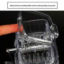Small Manual Ice Crusher, Ice Breaker, Shaved Ice, Snow Ice, Granular Ice, No Electricity Manual Ice Shaver, Hand-Crank Ice Shaver For Summer, Multi-Function For Fishing Bait Mixing - Multicolor - View 4
