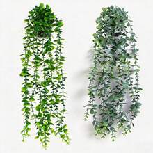 Artificial Plants Hanging Planter Wall-Mounted Shelf Decor Suitable For Indoor Outdoor Living Room Shelf Decoration Home Decor Room Decor Garden Decor Wall Decor - Eucalyptus - View 7