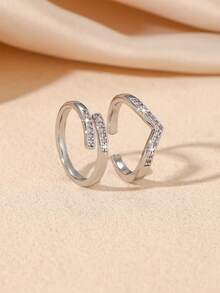 1pc Shiny Gold Toe Ring Set - Butterfly Design, Delicate Adjustable, Suitable For Women's Summer Beach Wear - Pink - View 1