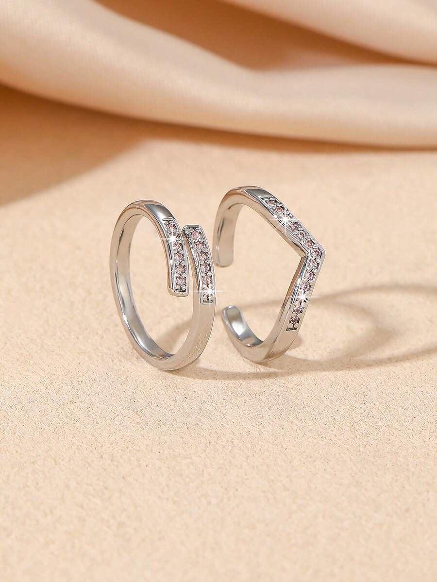 1pc Shiny Gold Toe Ring Set - Butterfly Design, Delicate Adjustable, Suitable For Women's Summer Beach Wear - Pink - View 1