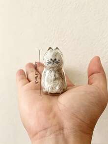 1pc Cat Hair Collector Keychain, Suitable For Commemorating Cat And Dog Fur, Pet Hair Keepsake, Keychain, Backpack, School Bag, Phone Charm - Multicolor - View 6