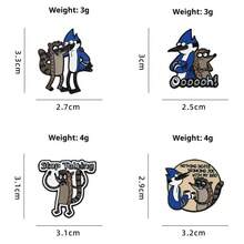 1/4 Funny English Quote Anime Brooch, Alloy Badge For Clothing And Bag Decoration, Niche ACG Accessory Gift - Multicolor - View 11