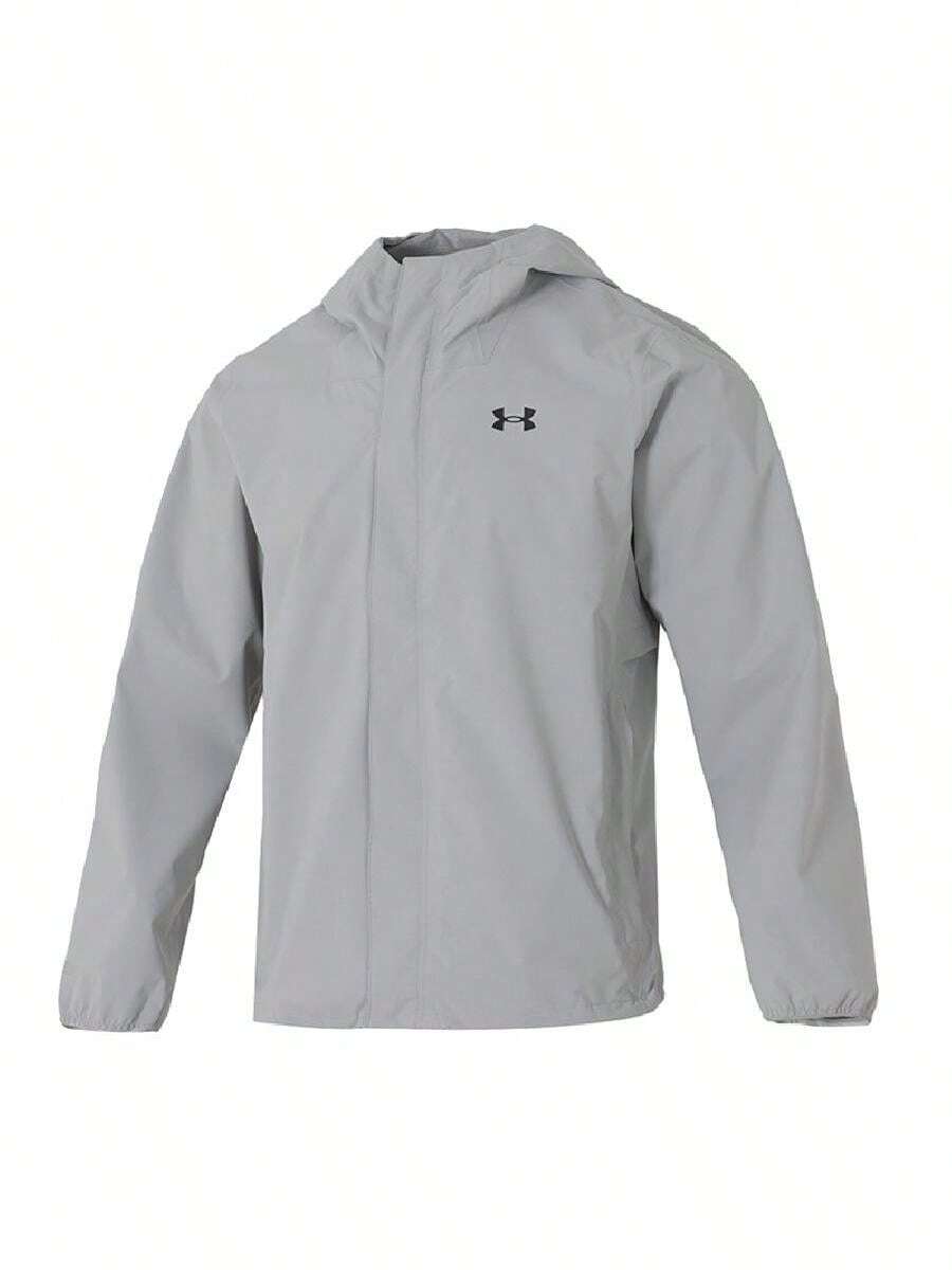 Under Armour Men's M Cloudstrike Stretch Jacket Hooded Outdoor Casual Running Jacket 1376066-069 - Grey - View 1