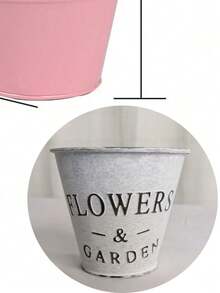 6pcs/1pc Squishy Oval‑Shaped Double‑Hook Flower Pots, Solid‑Color Durable Metal, Casual All‑Season Style For Adult Garden Lovers, Hanging For Balcony Rail And Yard Fence, Detachable Planter Holders, Space‑Saving Outdoor Gardening Containers - Multiple Styles - View 21