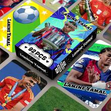 92件套（60張照片卡 + 32張貼紙）高畫質照片卡，Ronaldo Lomo卡，足球明星收藏卡，足球肖像卡，高畫質雙面貼紙與支撐卡，粉絲周邊，收藏品，適合粉絲生日 - 彩色 - 查看 7