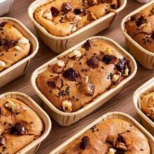 100/50/5Pcs Non-Stick Rectangular Mini Muffin Liners, Disposable Paper Baking Cups With Grooved Stackable Design, Leakproof Even Heating Cake Wrappers For Cupcakes Bread Dessert Pastry Baking Kitchen Supplies Camping Halloween Christmas - Multicolor - View 5