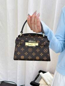 Dedoo Tas Tangan Wanita Mewah Motif Leci, Dekorasi Tali Warna Solid, Tas Bahu Selempang Ringan Multifungsi, Cocok untuk Berbelanja dan Kencan - MultiWarna - View 7