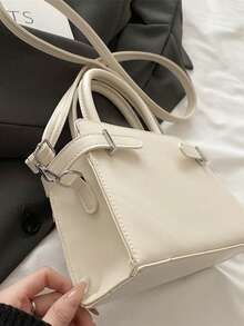 BAILEE Stylish, Minimalist, Solid-Colored Women's Handbag With Adjustable Strap Design And Detachable Shoulder Strap. Perfect For Party Outfits And As A Gift - Multicolor - View 11