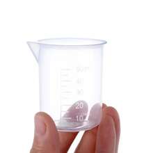4pcs/Set 50ML/100ML Clear Plastic Beakers, Laboratory Measuring Cups, Kitchen Baking Supplies, Measuring Tools - Transparent - View 6