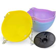 Set 7 Warna Pot Gantung Penyiraman Otomatis, Pot Bunga Taman Dalam/Luar Ruangan dengan Lubang Drainase dan Rantai Gantung - Model baru - View 8