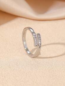 1pc Shiny Gold Toe Ring Set - Butterfly Design, Delicate Adjustable, Suitable For Women's Summer Beach Wear - Pink - View 3