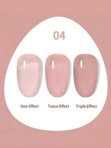 Hassleless 1pc 0.5oz (15ml) Translucent Nude Pink Gel Nail Polish - Use LED Nail Gel, Create Long-Lasting Nails In Minutes, Suitable For All Seasons - Multicolor - View 5