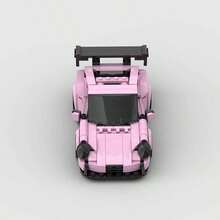 High-Speed Racing Car Building Blocks, Technical Sports Vehicle Model, DIY Assembly Construction Toy, Creative Birthday Gift, Compatible With Major Brands - Model - View 6