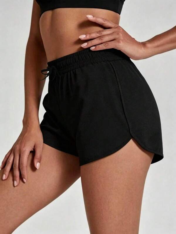 2026 Summer Women's Sports Casual Shorts With Elastic Drawstring Waist, Comfortable Cool Breathable Outdoor Sports Fitness Wear, Suitable For Daily Wear, Sports, Fitness, Outdoor Activities, Perfect Holiday Gift For Girlfriend, Lover, Mother