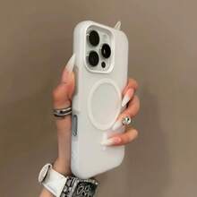 Fresh Candy Color Jelly 2-In-1 Magnetic Phone Case Compatible With Iphone 18 Pro Max 18 Pro, Matte Feel Anti-Drop Hard Shell Compatible With Iphone 16e 17e 17 Pro Max 15 14 13 11 16 Pro Max 12 - White - View 7