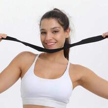 Facial Sleep Protection Product, Chin Exerciser, Chin Beauty Massager, High Breathability, Black, Chin Strap, Face Tape, Face Mask - Black - View 3