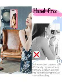 6pcs Silicone Suction Cup Phone Stickers, Strong Adhesion, Firmly Attach To Various Smooth Surfaces; Self-Adhesive, Washable And Reusable, Multifunctional Phone Stand Function, Compatible With All Phone Models - Multicolor - View 6