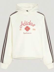 Adidas Women's NYR HOODY SWEAT Knit Pullover Sweatshirt KH2695 - White - View 6