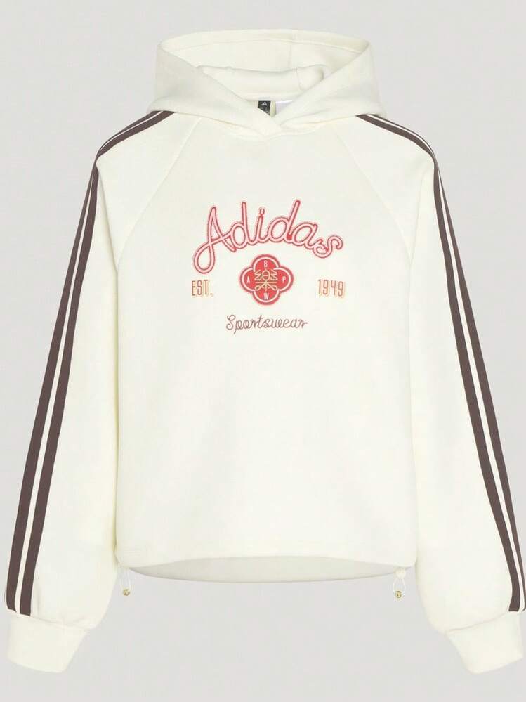 Adidas 女款 NYR HOODY SWEAT 針織套頭運動衫 KH2695 - 白色 - 查看 6