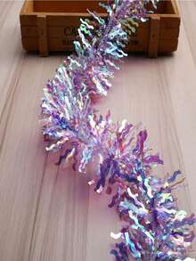 1pc 200cm Raindrop Glitter Edge Valentine's Day Wedding Gold Lace Baking Decoration Birthday Holiday Glitter Ribbon - Multicolor - View 6