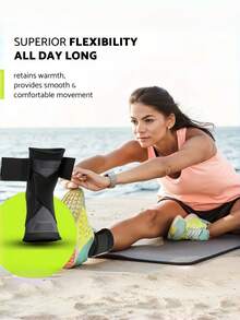 Multifunctional Ankle Brace With Wrap Straps For Anti-Twist Protection Seamless Lace Up Ankles Sock For Unisex Elastic Compression Sleeve Tailored For Tennis And Outdoor Adventures Sports Protective Gear Ankle Protection Sports Outdoor Products - Multicolor - View 9