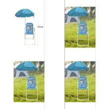 Kids Folding Chairs - Blue - View 6