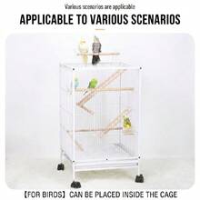1pc 8-Step Bird Hanging Climbing Ladder, Bird Toy, Bird Climbing Ladder, Bird Supplies, Bird Cage Accessories, Bird Training Supplies, Accessories - Style A - View 10