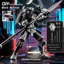 T13 Action Figure 2-Piece Set, DIY Titan 13 Warrior Figure, Multi-Joint Articulated Action Figure, Lucky 13 Collectible Toy - Multicolor - View 17