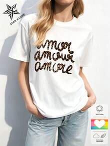 Women T-Shirts - 白色 - 查看 3