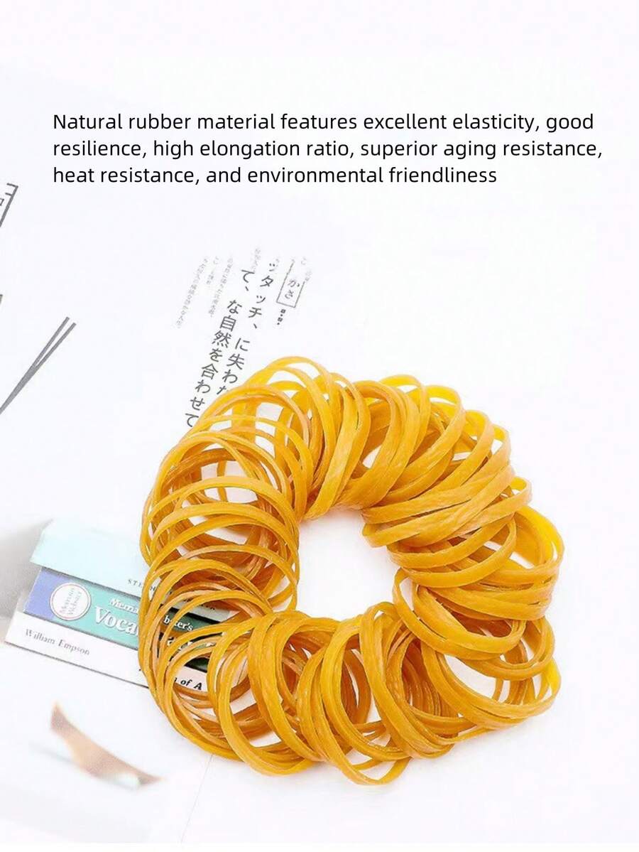 40pcs/Heavy Duty Natural Rubber Bands - Strong And Elastic, Suitable For Office, School, Home - Perfect For Trash Cans, Folders (8 Inch X 0.16 Inch) - Multicolor - View 1