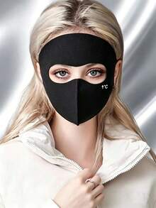 1 Piece Of 3D 1 ℃ Logo Warm And Slim Fitting Mask, Windproof Ear Hanging Winter Mask, Reusable Outdoor Daily Wear For Both Men And Women - Multicolor - View 1