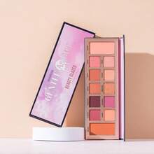 beauty glazed 12色高顯色眼影盤 霧面亮片金屬色 易暈染自然色調 持久細緻 眼妝化妝禮盒 女款 日常與派對適用 - 彩色 - 查看 11