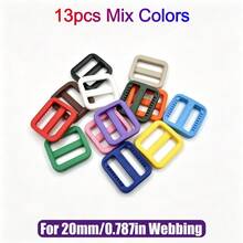 HSDOUBLE 13pcs/Pack Multi-Color Plastic Tri-Glide Slider Buckles, 10/15/20/25mm Webbing Buckles, Suitable For Pet Leashes, Backpacks, DIY Sewing - 13pcs - View 15